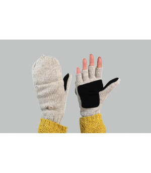 gants mitaines femme gris Silje Bumgloves oyster